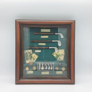 Vintage Diorama Shadow Golf Box